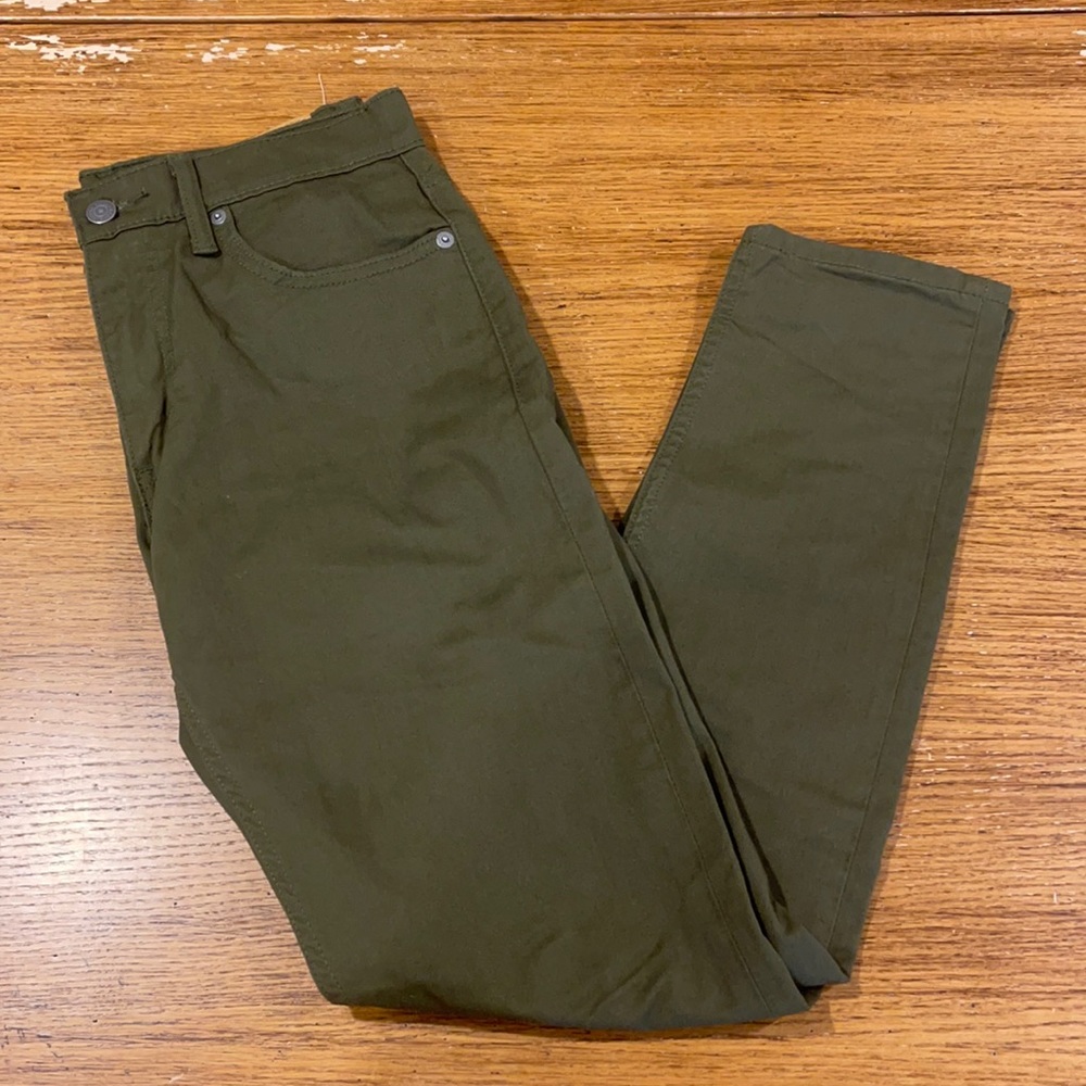 LEVIS Men’s Dark Green Skinny Jeans 29x30